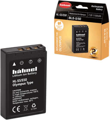 Hähnel DK Batteri Olympus HL-S5/S50 ersätter BLS5/50