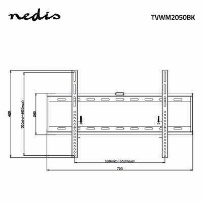 Nedis Fast TV väggfäste 42 - 70"