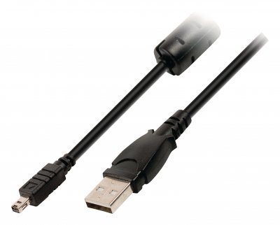 Valuline USB 2.0-kabel USB A hane - 8-stifts hankontakt 2.00 m Svart