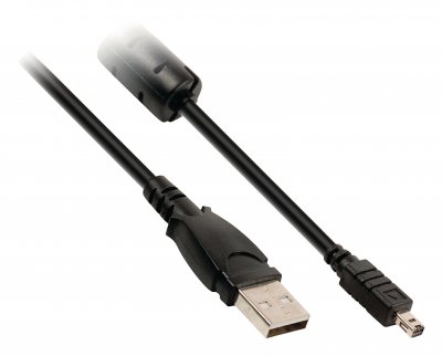 Valuline USB 2.0-kabel USB A hane - 8-stifts hankontakt 2.00 m Svart