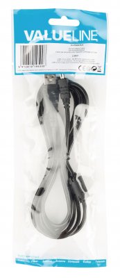 Valuline USB 2.0-kabel USB A hane - 8-stifts hankontakt 2.00 m Svart