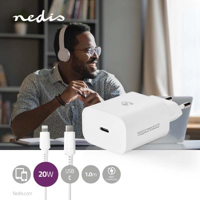 Nedis Lightning Snabbladdare 20W